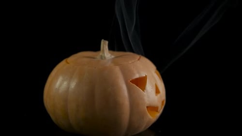 Orange Carved Pumpkin for Halloween Celebrate