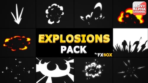 Hand Drawn Cartoon Explosions and Energy FX