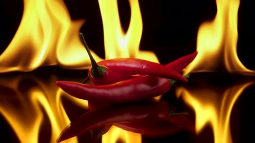 Red Chili Peppers on Fire, Intense Heat