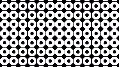 Abstract Geometric Morphing Patterns Seamless Loop Background