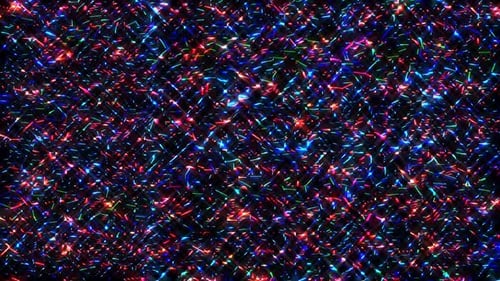 Seamless Loop of Abstract Glowing Glitter Particles