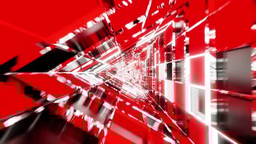 Red And Black Rotated Triangle Background Vj Loop 4K