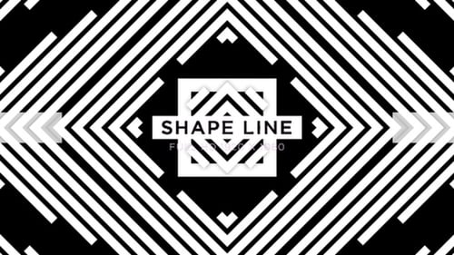 Dynamic Geometric Line Shapes Background Animation