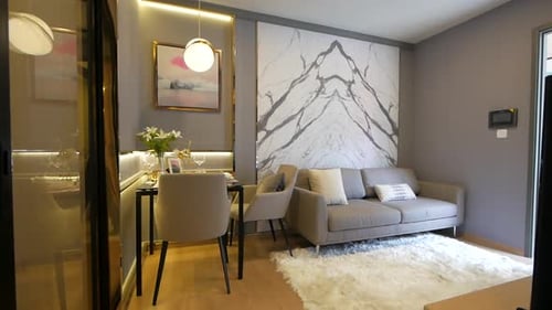 Modern and Luxurious Apartment Decoration Walkthrough from the Dining Area to the Living Area