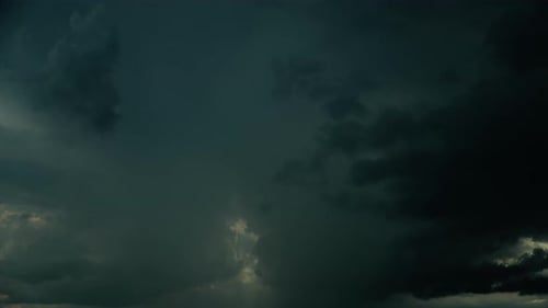 Time Lapse Timelapse View Blue Cloudy Rainy Sky Before Strong Storm