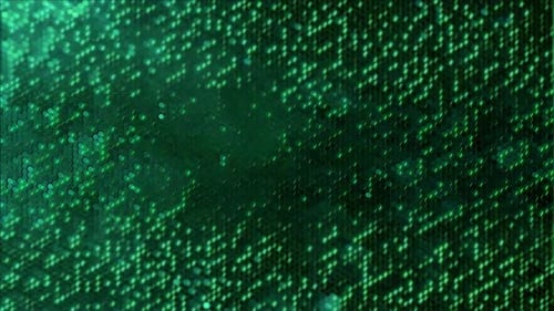 4K Abstract Green Shiny Hexagon Background Seamless Loop