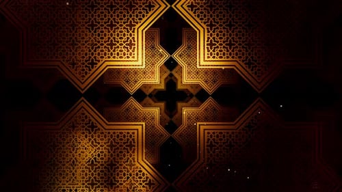 Ramadan Kareem im islamischen Muster 01 4K