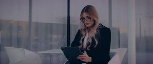 Secretary Woman with Glasses