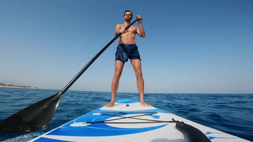 Man on Stand Up Paddle