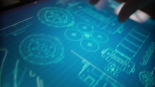 dispositivo de visualización de pantalla táctil con información