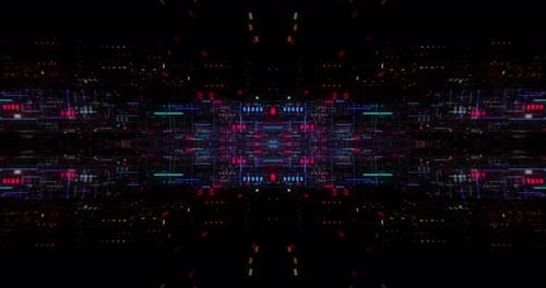 AI artificial intelligence and ML machine learning abstract concept