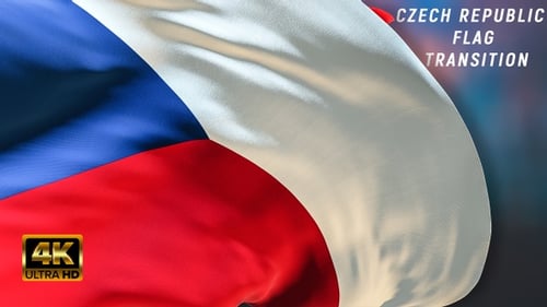 Czech Republic flag transition 4k