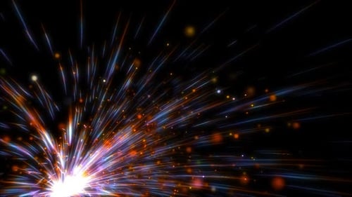 Colorful Abstract Light Sparks Burst Background