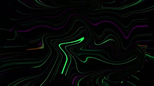 Abstract Fluid Background with Glowing Neon Lines