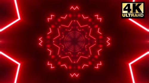 7 Red Shape Neon Tunnel Loop Pack