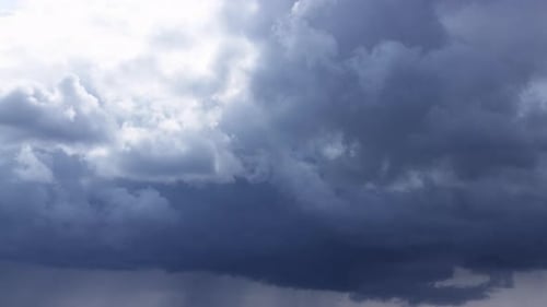 Dramatic Time Lapse of Storm Clouds in Sky