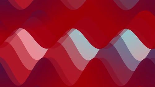 Red and white abstract background wave a shape