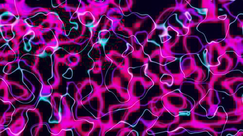 Fluid Abstract Glowing Neon Light Lines Background