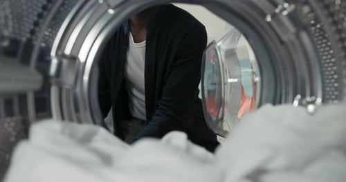 View From Inside the Washing Machine Drum