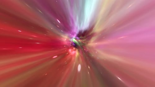 Zoom Out of Wormhole to Travel Back in Time at Warp Speed in Outer Space - 4K