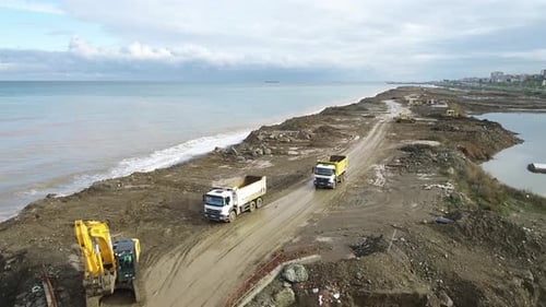 Marine Excavators And Construction Equipment