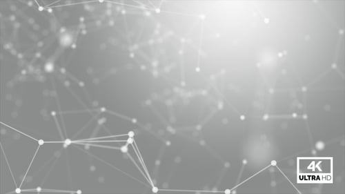 Technology Plexus Background White Looped V3