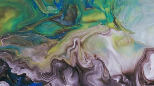 Swirling Pigments Create Abstract Dreamy Background