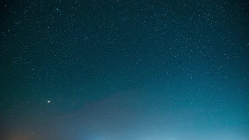 Twinkling Stars Illuminate the Vast Night Sky