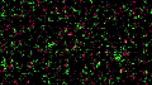 Animated Digital Pixel Glitch Grid Loop Background
