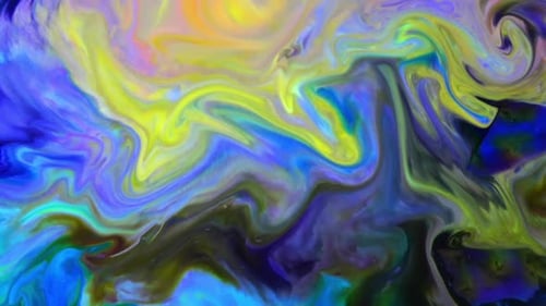 Abstract Paint Spreads And Swirling Texture 150