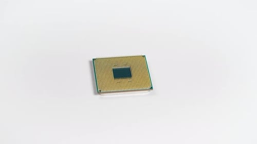 CPU. Modern High-performance Processor on a White Background. Such an Element Can Do Many