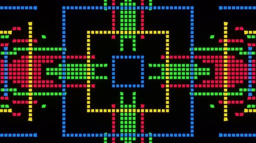 VJ Loop Animation of Pixel Mosaic Ver20