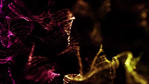 Loop de fundo de partículas com foco em fluido Full HD