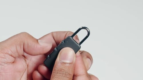 Fingers Open A Combination Lock