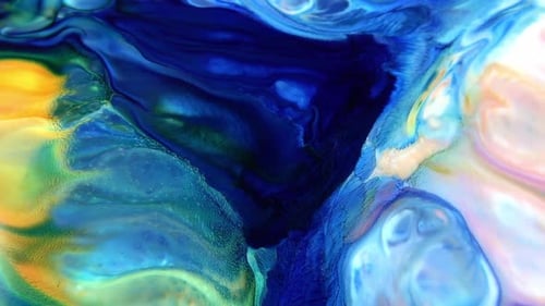 Psychedelic Cosmos Galaxy Paint Texture Background