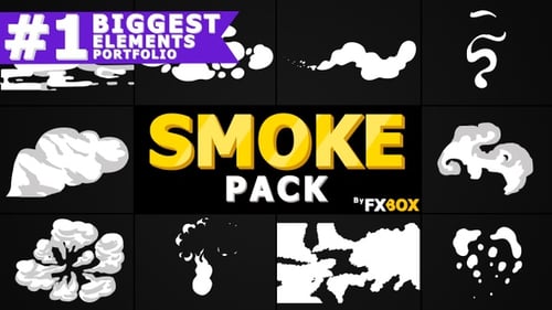 Animated Hand Drawn Smoke and Fluid Elements Pack