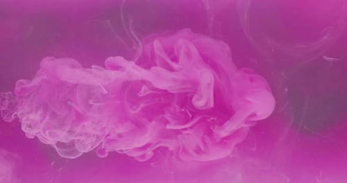 Ink Mix in Water Color Vapor Pink Paint Fume Cloud