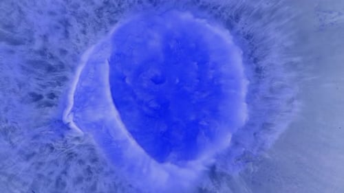 Abstract Blue Ink Swirling Background