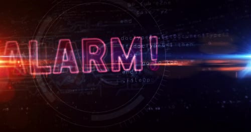 Alarm warning abstract loopable tunnel