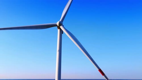 Close Up Shot of Windmill in Summer