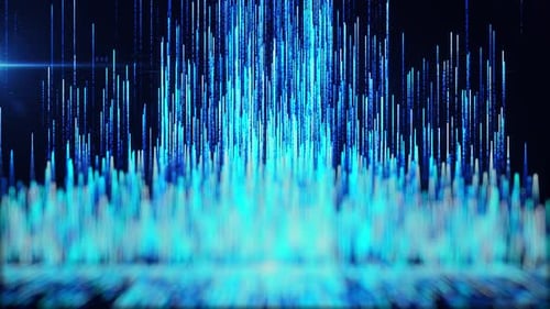 Abstract Digital Data Flow Lines Motion Background