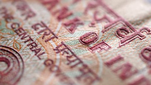Macro Shot of an Indian Currency Banknote