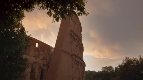 Colosseum at Sunrise in Rome, Italy