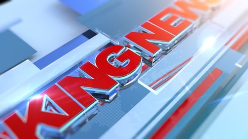 3D Broadcast Breaking News Title and Lower Third Animation