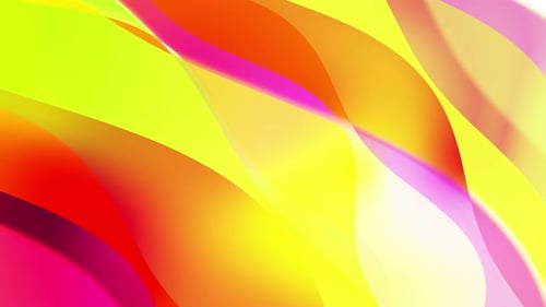 Abstract Wavy Background Animation with Colorful Fluid Shapes