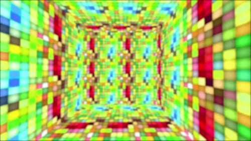 Verschwommener Disco-Würfel