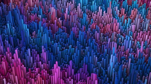 Abstract Geometric Pillars Loop Background Animation