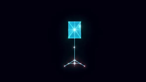 Softbox Studiolicht Hologramm rotierend hd
