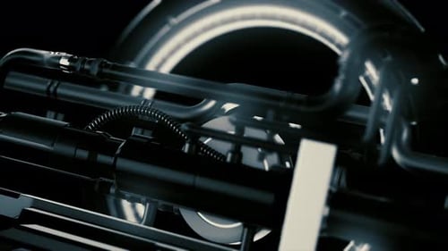 Futuristic Technology Engine Mechanism Reveal