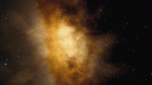 Futuristic Hyperspace Jump Animation Through a Cosmic Starfield